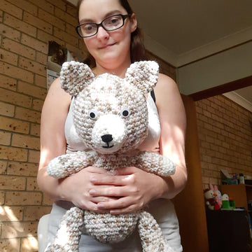 Marshmallow the Teddy Bear Crochet Pattern