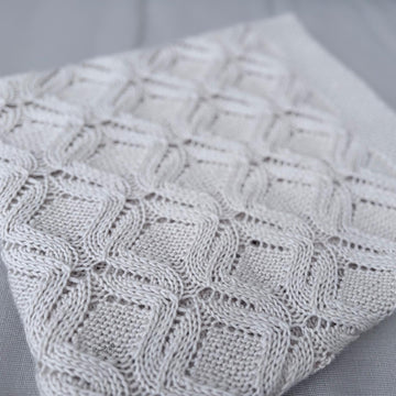 Lattice & Lace Baby Blanket