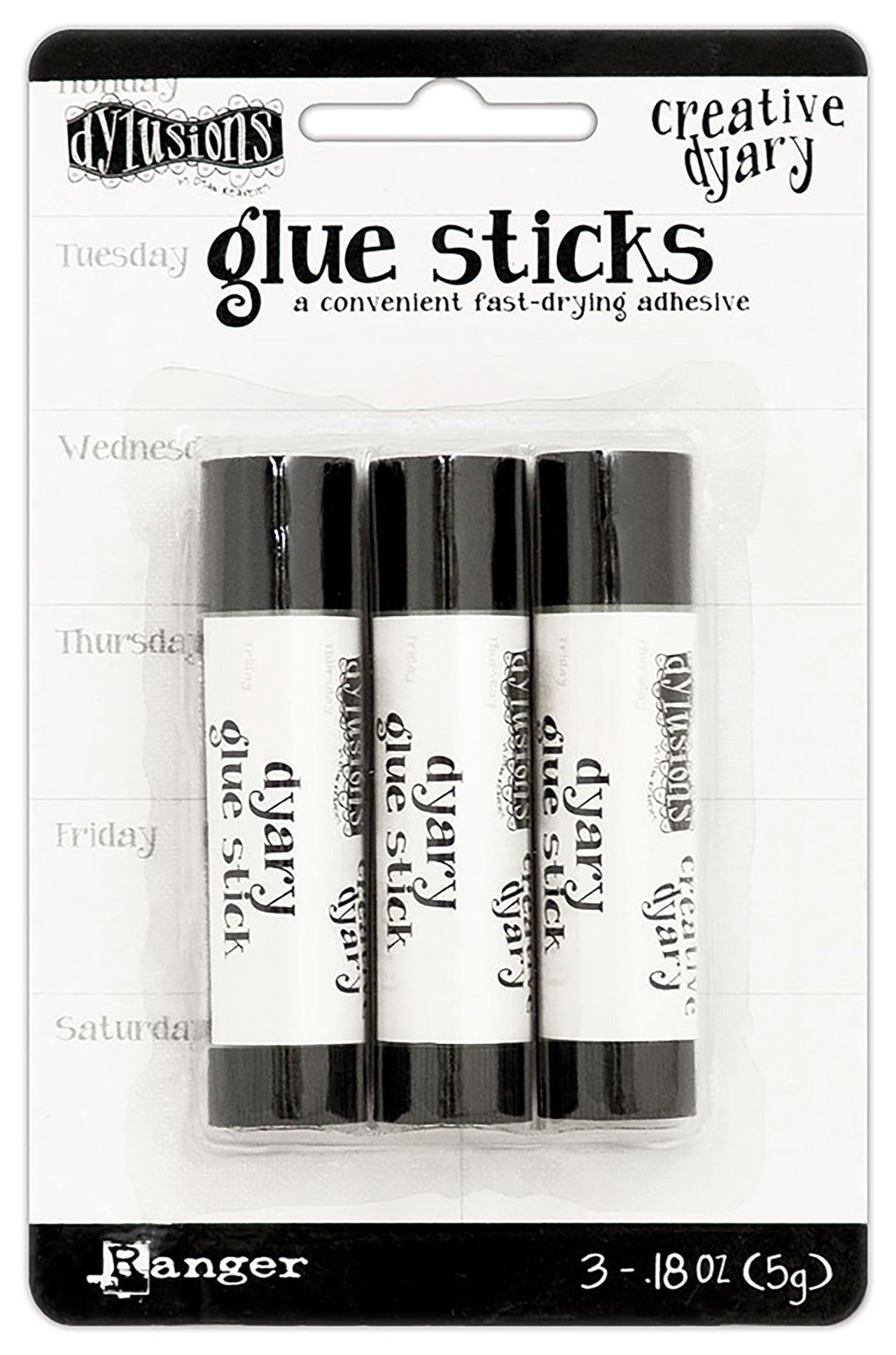 Ranger Dylusions Creative Dyary Mini Glue Sticks 3/Pkg - 368598