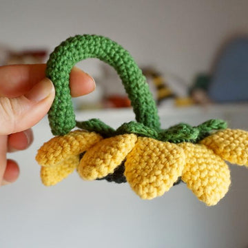Sunflower amigurumi fidget toy