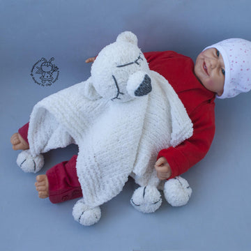 Polar Bear Baby Lace Blanket