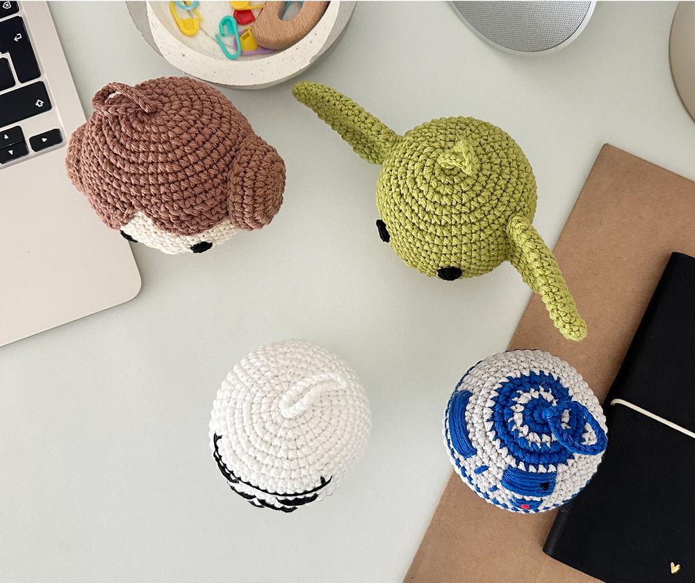 Galaxy Characters Inspired Christmas Ornament Crochet Pattern Bundle PDF
