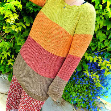 Sunset Sweater - Circular Machine Knitting Pattern