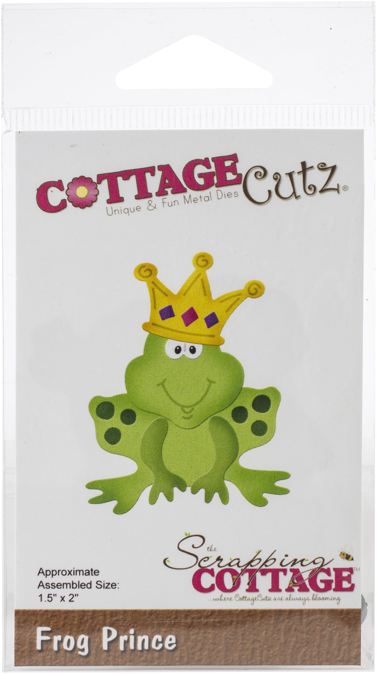 CottageCutz Dies - Frog Prince 1.5"X2"