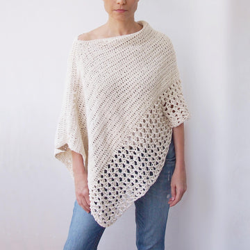 Silver drop poncho
