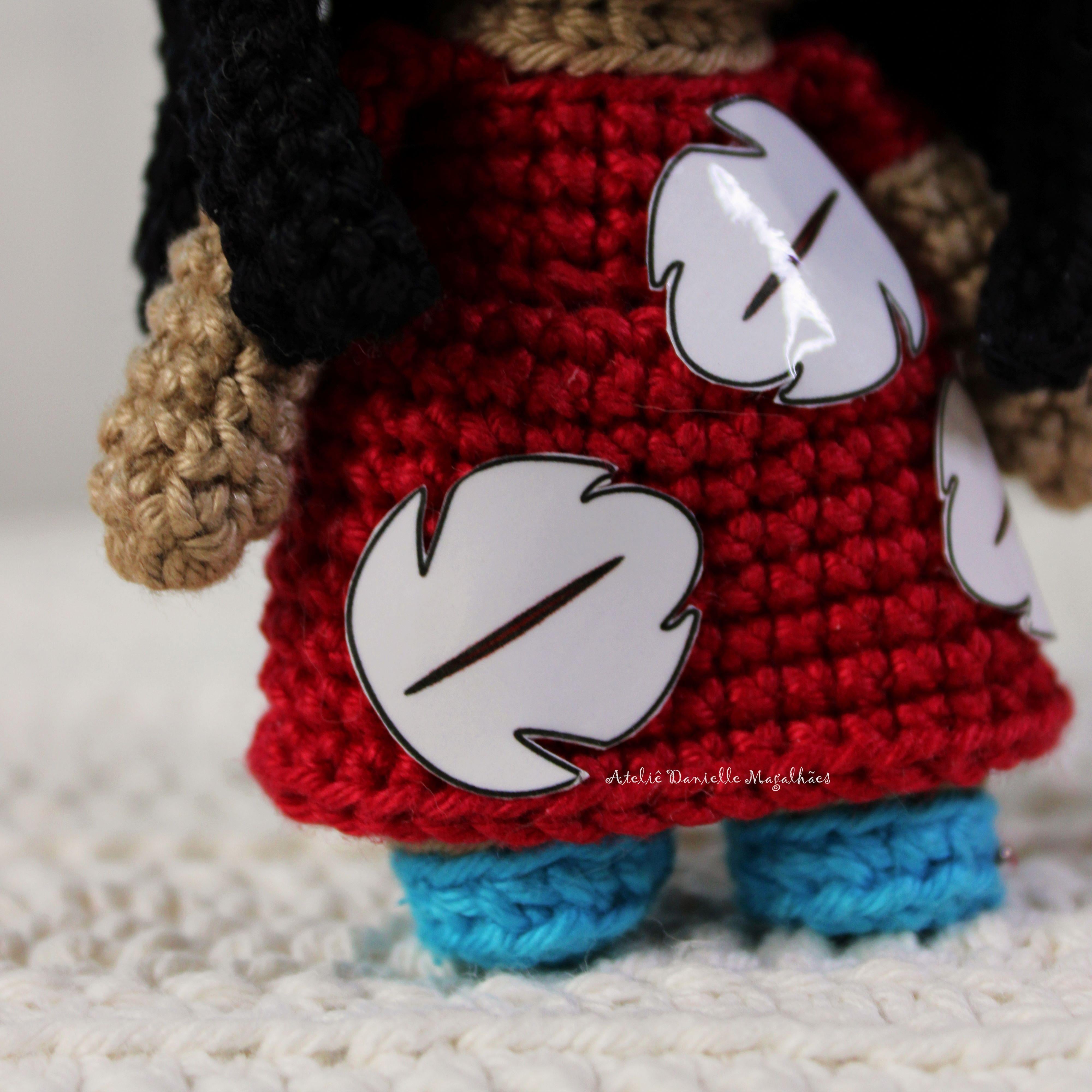 🌺 Lilo-Inspired Amigurumi Pattern (Red Dress) – Digital PDF 🧶