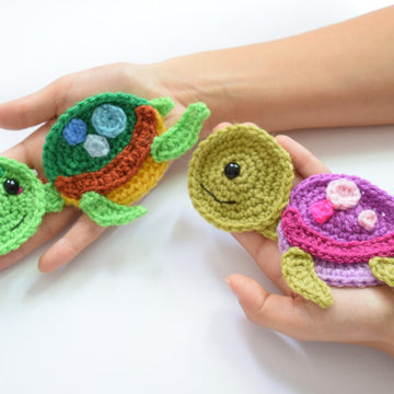 Undersea sweetness baby blanket with 7 sea creature appliques