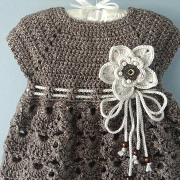 Crochet PATTERN Baptism Baby Dress by Elena Mitchell