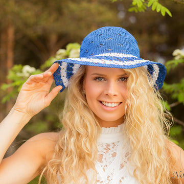 Knitted cotton Summer hat "Elli"