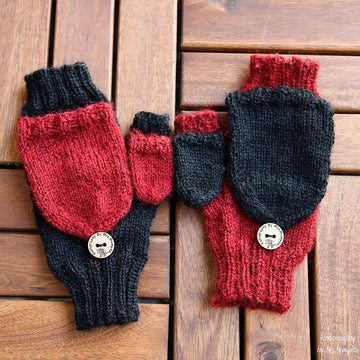 Mrs. Mumpitz convertible mitts with thumb flap