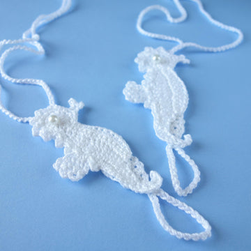 Seahorse Barefoot Sandals Crochet Pattern