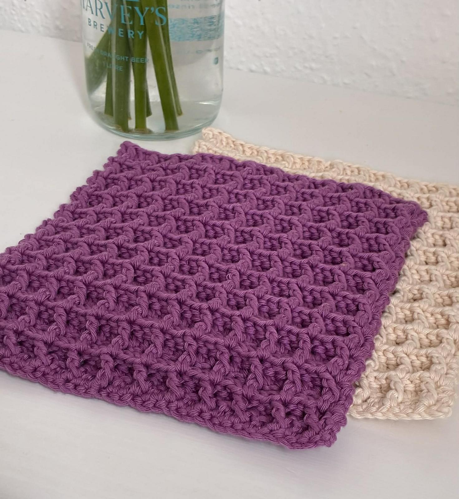 Waffle dishcloth