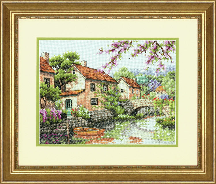 Dimensions Village Canal Cross Stitch Kit
