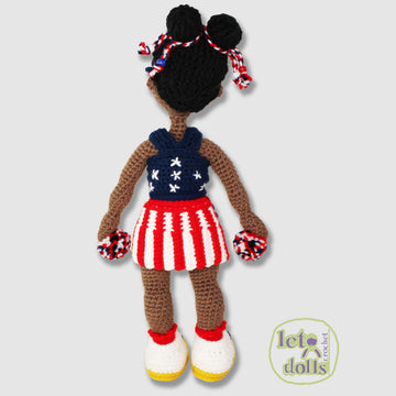 15 inch crochet doll pattern PDF, Small amigurumi doll, Liberty