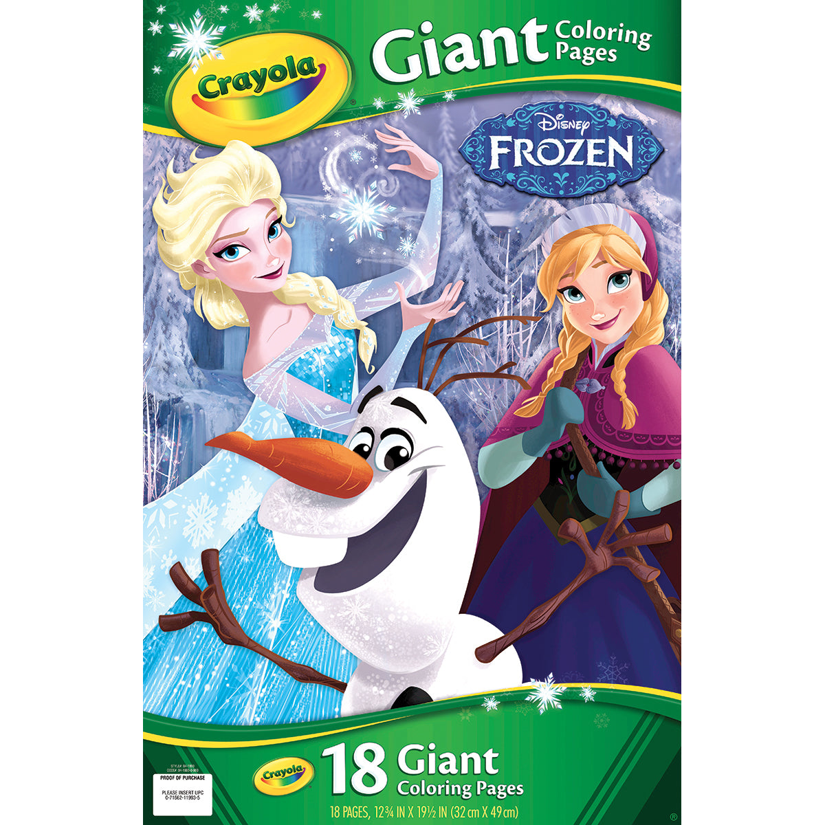 Crayola Giant Coloring Pages 12.75"X19.5" - Disney Frozen