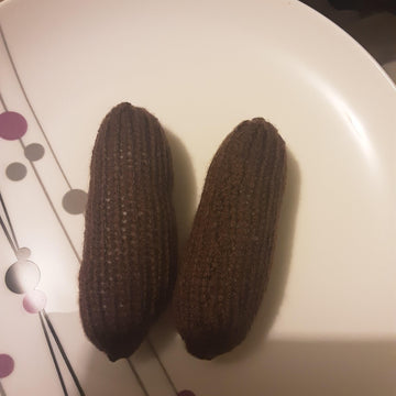 Sausages, Egg and Chips Knitting Pattern