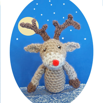 Rudolf the Red-nosed Reindeer Finger Puppet