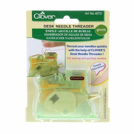 Clover Desk Needle Threader - Green