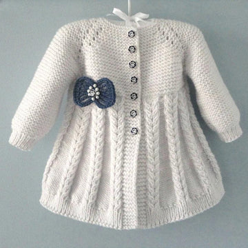 Knitting PATTERN Baby Girl Outfit Baby Sweater and Hat