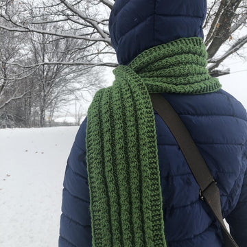 Reversible Braided Cable Scarf