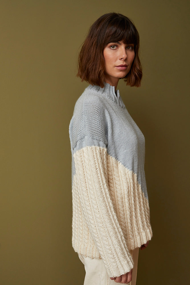 Mara - Jumper Knitting Pattern For Women in Debbie Bliss Cashmerino Aran by Debbie Bliss