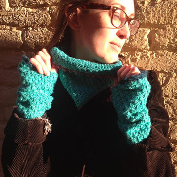 Wilderness Flowers Crochet Mitts