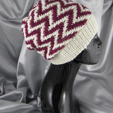 Zig Zag Stripe Slouch Hat