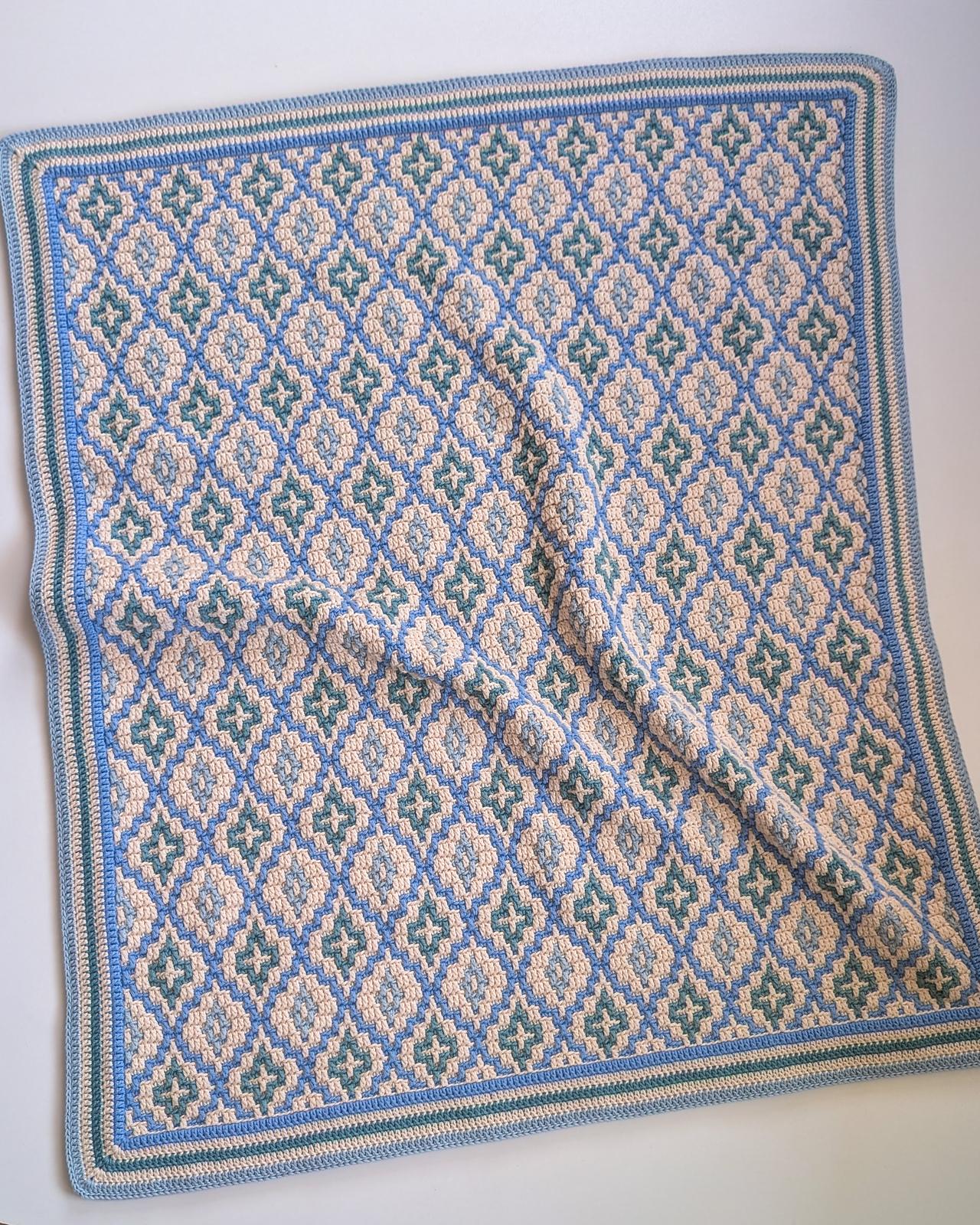 Sea Glass Mosaic Blanket