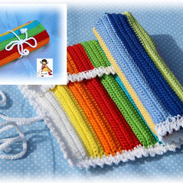 Organizer for crochet hooks and pens