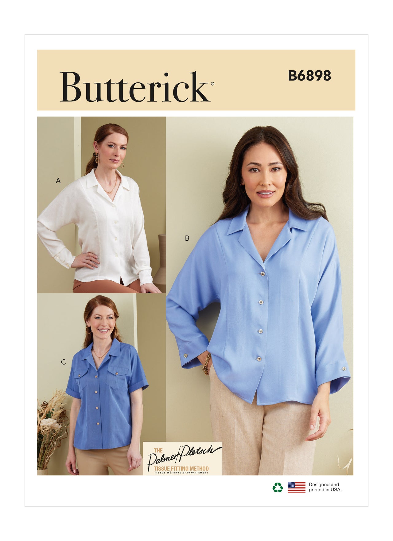 Butterick Misses' Top B6898 - Sewing Pattern