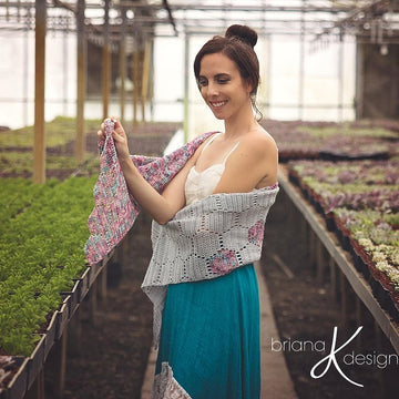 Modern Honeycomb Crochet Shawl