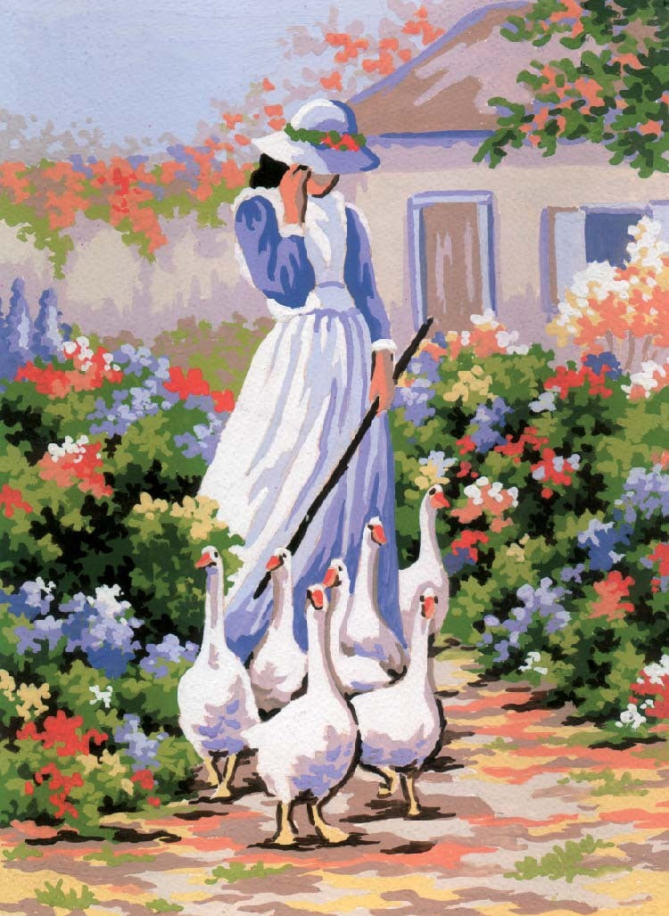 Grafitec Goose Girl Tapestry Kit - 30cm x 22cm
