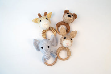 Animal Baby Rattles in Deramores Studio DK Acrylic - Downloadable PDF