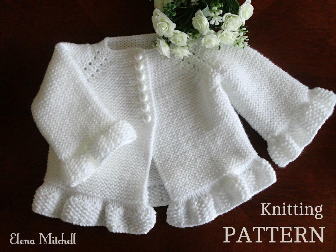 Knitting PATTERN Baby Cardigan Baby Jacket Alice