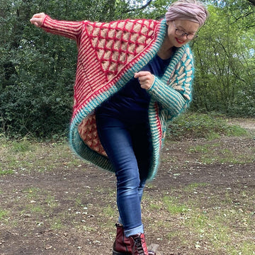 Honeycomb Blanket Cardigan
