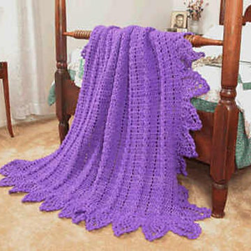 0356 Elegant Cabled Afghan