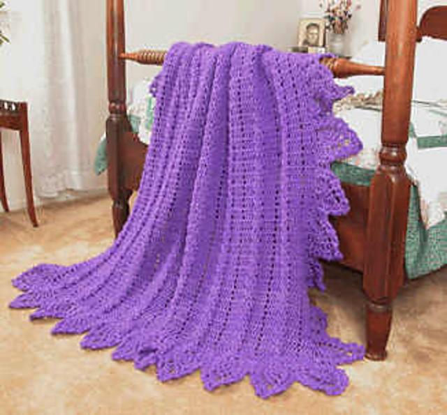 0356 Elegant Cabled Afghan