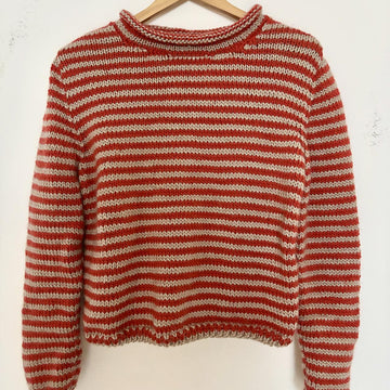 Skinny Stripe Roll Neck