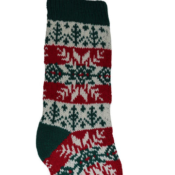 Fair Isle Snowflake Stocking