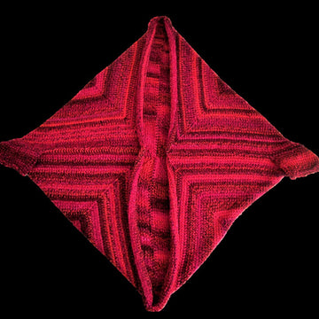 Mitered Squares Cocoon Shrug