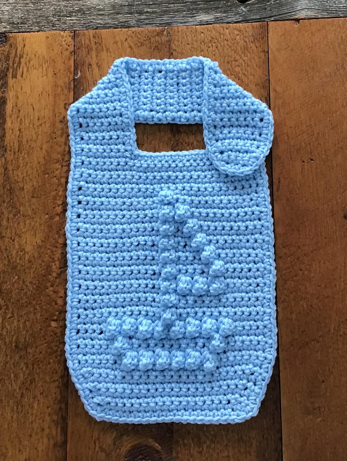 Baby Bib with Bobble Stitch Boat