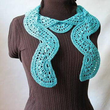 Blue Waves Scarf