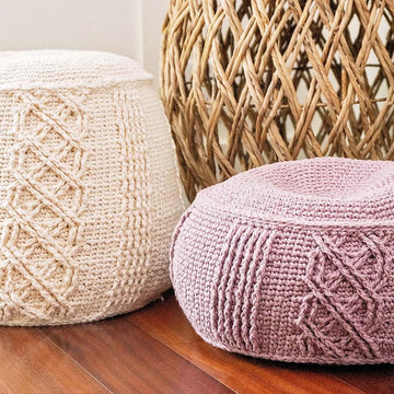 Cable Pouf Home Decor