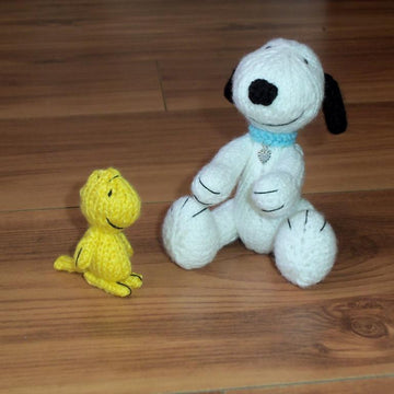 Baby Beagle and Baby Bird