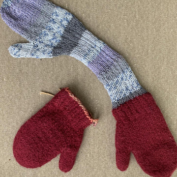 Felted Mittens with Liner