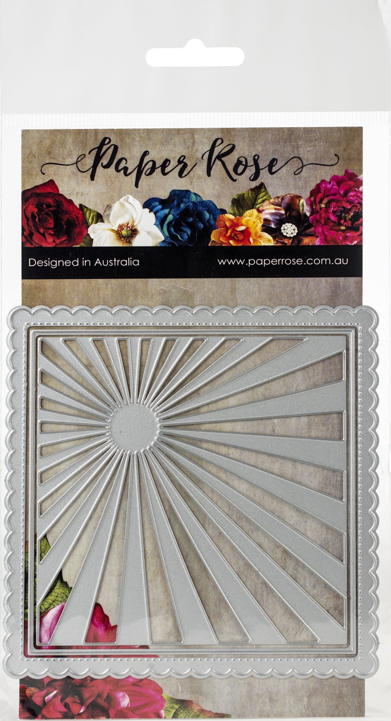 Paper Rose Dies - Sunray Background