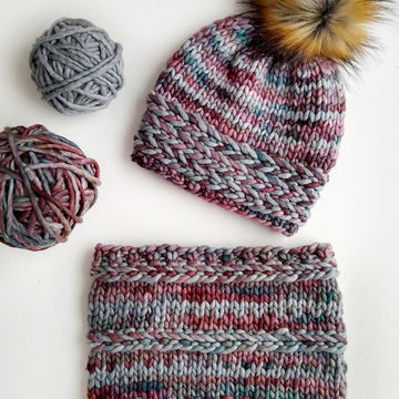 Banded Braids Cowl