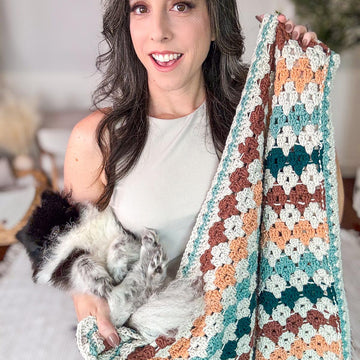 Colorful Granny Stitch Blanket