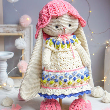 Crochet Doll Clothes Pattern - Outfit SUNFLOWER for large toys