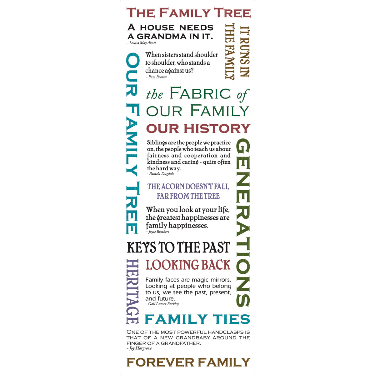 Momenta Vellum Stickers - Family Tree